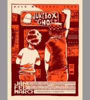 Jukebox The Ghost: National Tour Red Variant Poster, 2015 Unitus